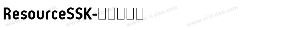 ResourceSSK字体转换