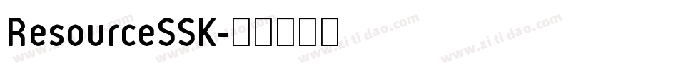 ResourceSSK字体转换