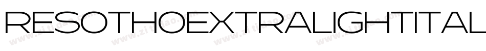 ResothoExtralightItalic-lgKad字体转换