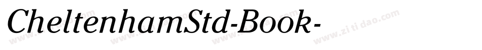 CheltenhamStd-Book字体转换
