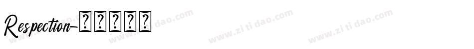 Respection字体转换
