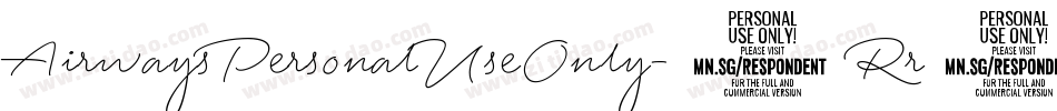 AirwaysPersonalUseOnly-5Rr8字体转换