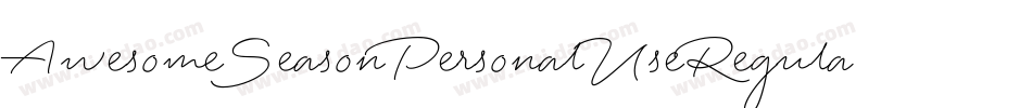 AwesomeSeasonPersonalUseRegular-ajYx字体转换