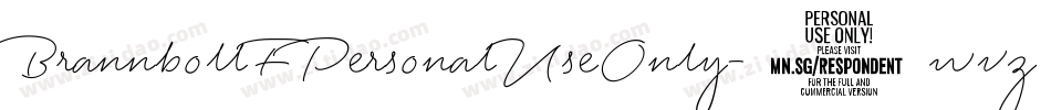 BrannbollFPersonalUseOnly-8wvz字体转换
