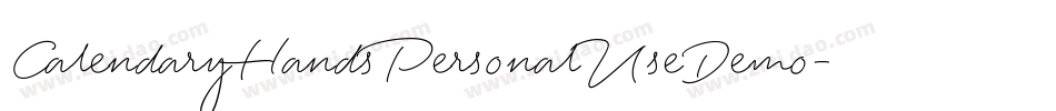 CalendaryHandsPersonalUseDemo-8zaZ字体转换