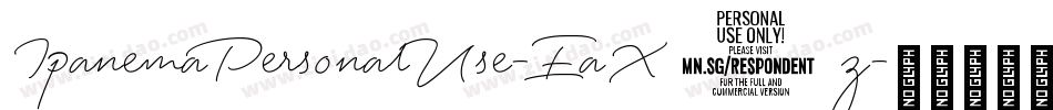 IpanemaPersonalUse-EaX8z字体转换