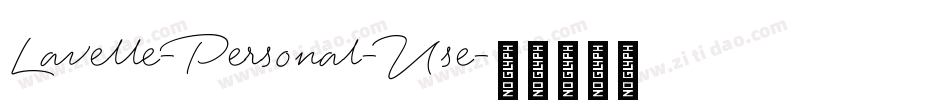 Lavelle-Personal-Use字体转换