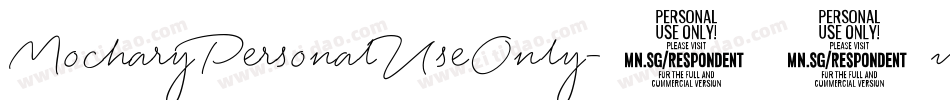 MocharyPersonalUseOnly-46wl字体转换
