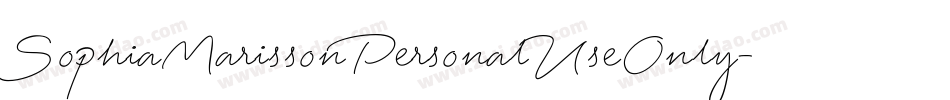 SophiaMarissonPersonalUseOnly-mLZEV字体转换 SophiaMarissonPersonalUseOnly-mLZEV字体转换