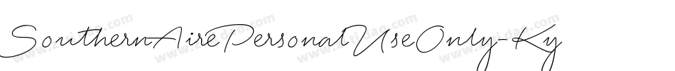 SouthernAirePersonalUseOnly-Ky9A字体转换