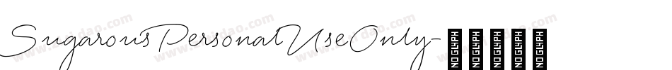 SugarousPersonalUseOnly字体转换