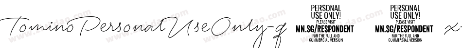 TominoPersonalUseOnly-q53x字体转换