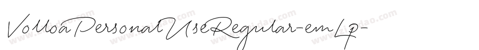 VolloaPersonalUseRegular-emLp字体转换