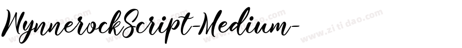 WynnerockScript-Medium字体转换