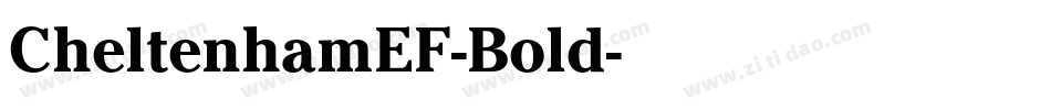 CheltenhamEF-Bold字体转换