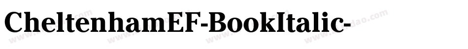 CheltenhamEF-BookItalic字体转换