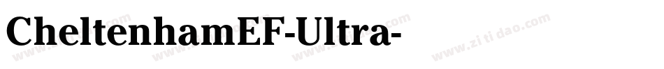 CheltenhamEF-Ultra字体转换
