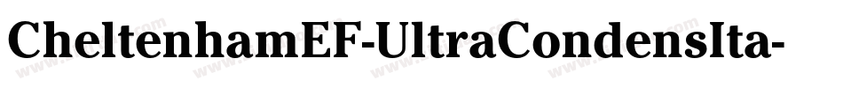 CheltenhamEF-UltraCondensIta字体转换
