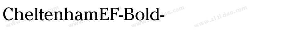 CheltenhamEF-Bold字体转换