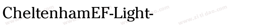 CheltenhamEF-Light字体转换