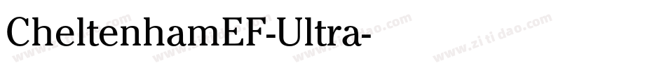 CheltenhamEF-Ultra字体转换