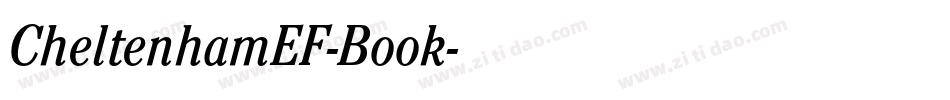 CheltenhamEF-Book字体转换