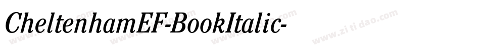 CheltenhamEF-BookItalic字体转换
