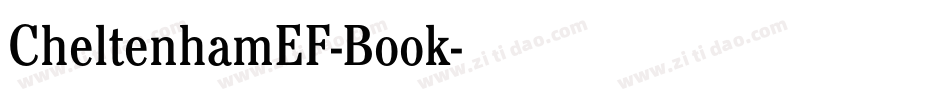 CheltenhamEF-Book字体转换