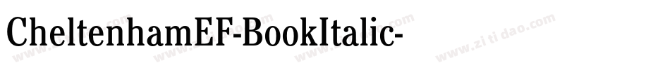 CheltenhamEF-BookItalic字体转换