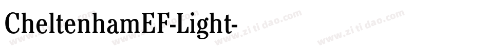 CheltenhamEF-Light字体转换