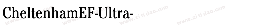 CheltenhamEF-Ultra字体转换