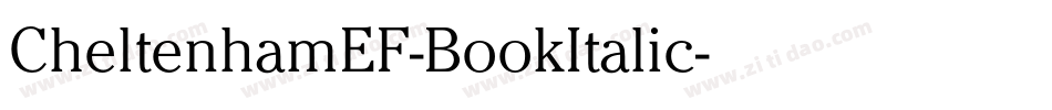 CheltenhamEF-BookItalic字体转换
