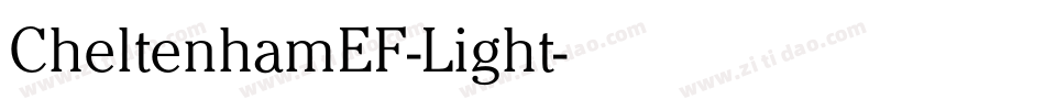 CheltenhamEF-Light字体转换