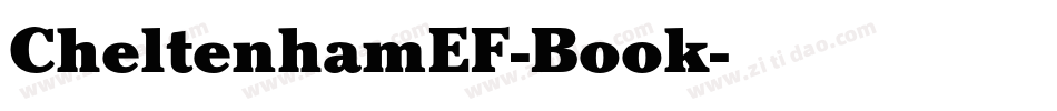 CheltenhamEF-Book字体转换