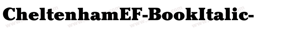 CheltenhamEF-BookItalic字体转换