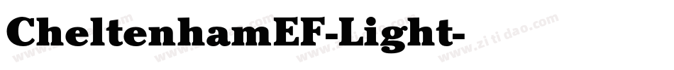 CheltenhamEF-Light字体转换