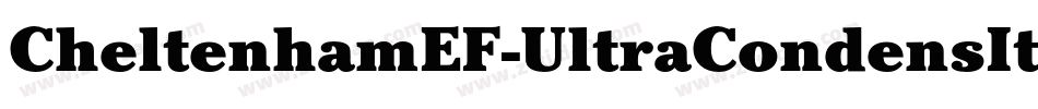 CheltenhamEF-UltraCondensIta字体转换