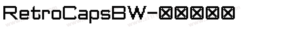 RetroCapsBW字体转换