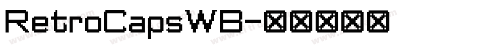 RetroCapsWB字体转换