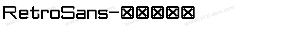 RetroSans字体转换