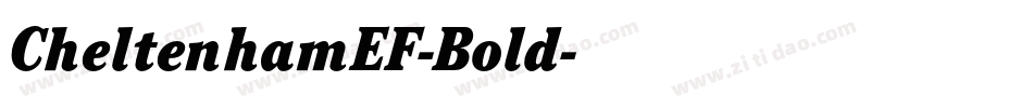 CheltenhamEF-Bold字体转换