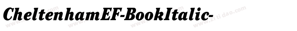 CheltenhamEF-BookItalic字体转换