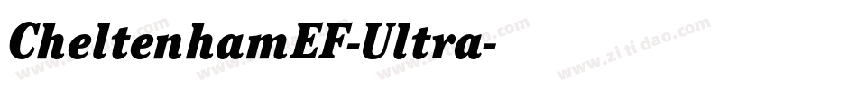 CheltenhamEF-Ultra字体转换