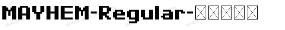 MAYHEM-Regular字体转换