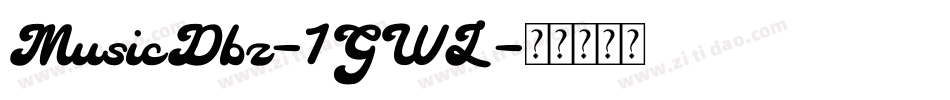 MusicDbz-1GWL字体转换