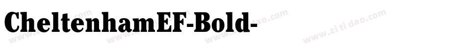 CheltenhamEF-Bold字体转换