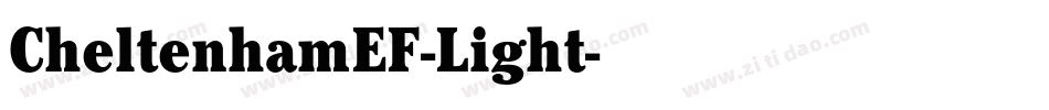 CheltenhamEF-Light字体转换