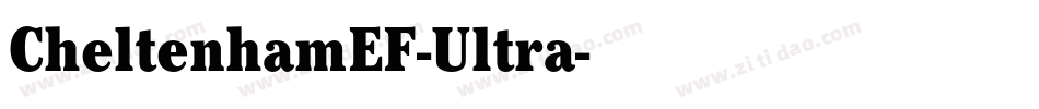 CheltenhamEF-Ultra字体转换
