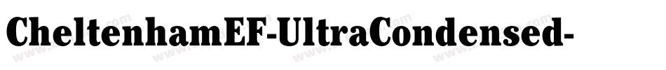 CheltenhamEF-UltraCondensed字体转换