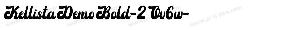 KellistaDemoBold-2Ov6w字体转换